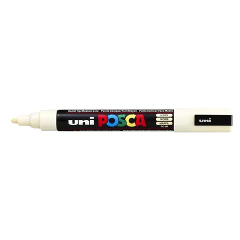 Paintmarker Uni POSCA PC5M medium ivoor – afbeelding 3