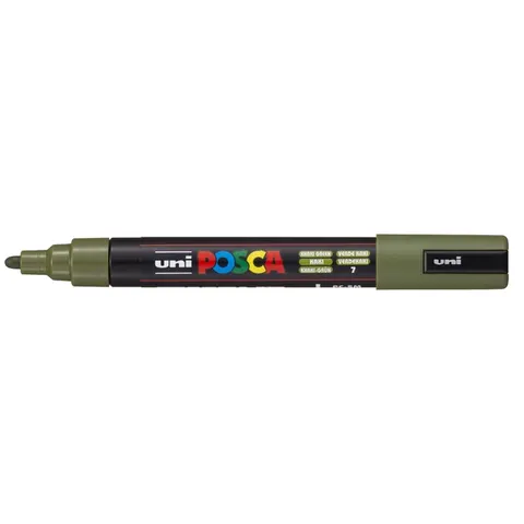 Uni Posca Verfmarker 5M Kakigroen – afbeelding 3