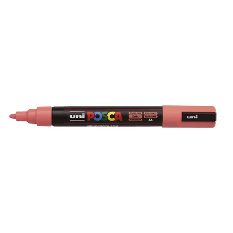 Paintmarker Uni POSCA PC5M medium koraal – afbeelding 3