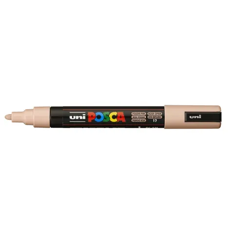 Uni Posca Verfmarker 5M Poeder Roze – afbeelding 3