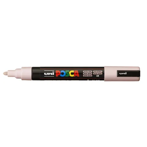 Uni Posca Verfmarker 5M Satijn Roze – afbeelding 3