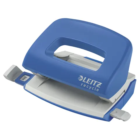 Perforator Leitz Nexxt Recycle mini 10 vel blauw – afbeelding 2