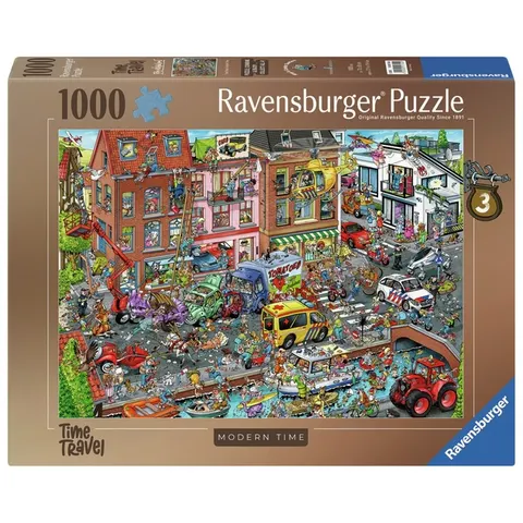Puzzel Ravensburger Ray's comic Modern Time 1000 stukjes – afbeelding 3