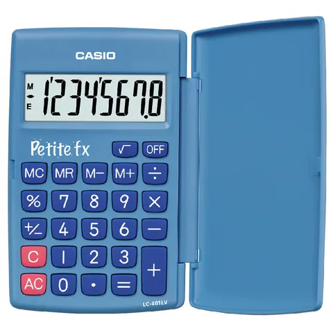 Rekenmachine Casio basisschool blauw – afbeelding 2