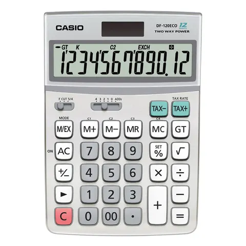 Rekenmachine Casio DF-120ECO – afbeelding 3