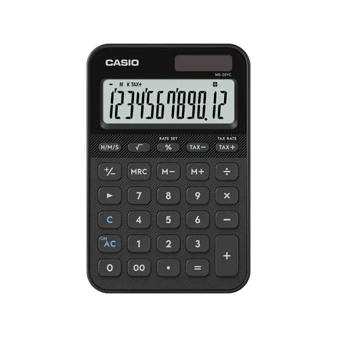 Rekenmachine Casio MS-20YC-BK zwart – afbeelding 3