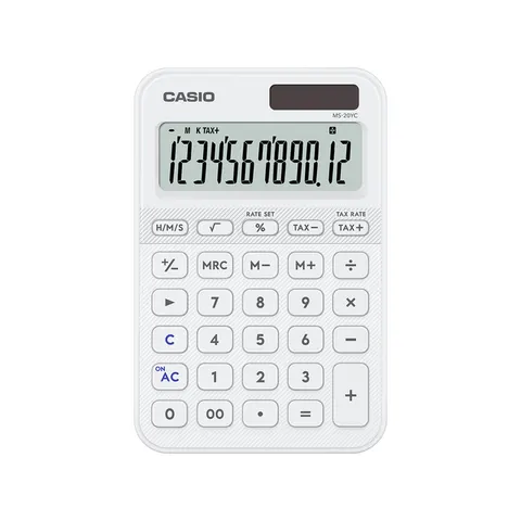 Rekenmachine Casio MS-20YC-WE wit – afbeelding 2