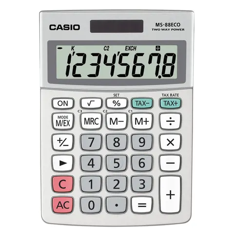 Rekenmachine Casio MS-88ECO – afbeelding 2