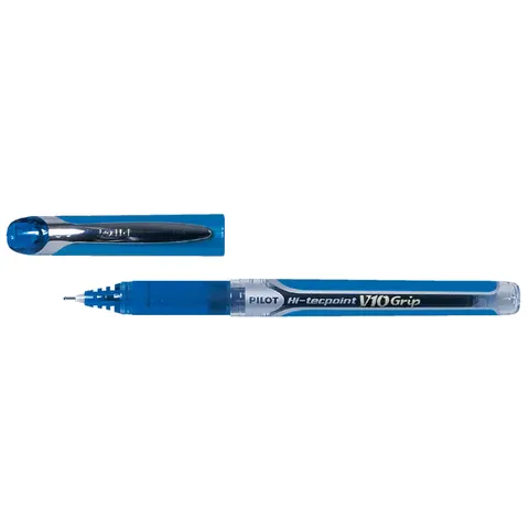 Rollerpen PILOT Hi-Tecpoint Grip V10 breed blauw – afbeelding 2