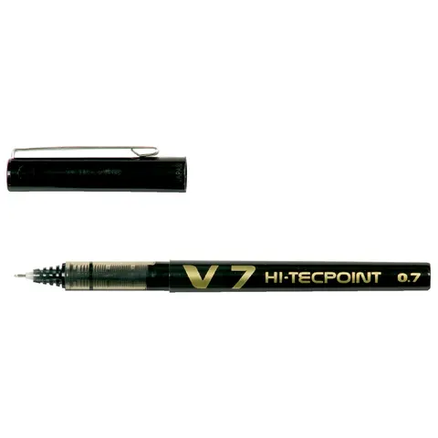 Rollerpen PILOT Hi-Tecpoint V7 medium zwart – afbeelding 3