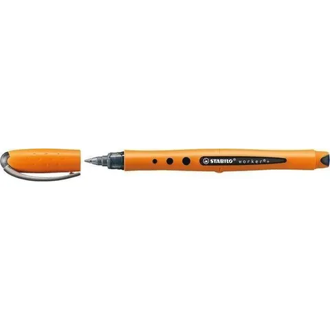 Rollerpen STABILO worker 2016/46 fijn zwart – afbeelding 3