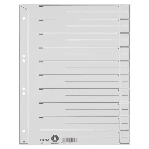 Leitz Staffelblad Karton - 100 st. - A4 - 10 tabs – afbeelding 3