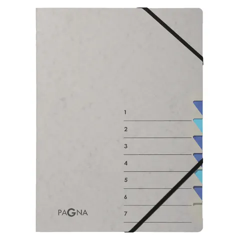 Sorteermap Pagna Easy A4 7 tabs grijs – 4430702 – afbeelding 3