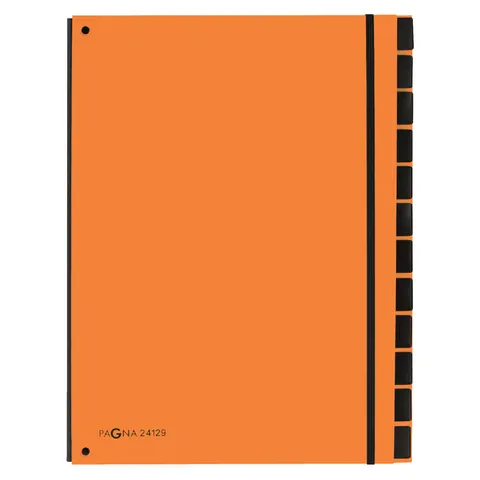 Sorteermap Pagna Trend A4 12 tabs oranje – afbeelding 3