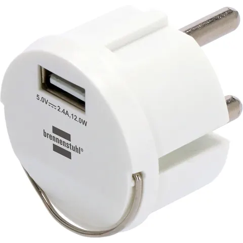 Stopcontactadapter Brennenstuhl USB A 2.4A wit – afbeelding 3