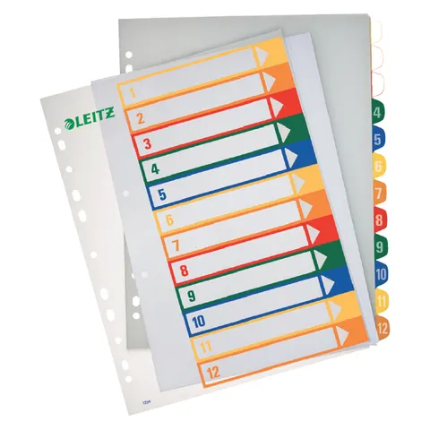 Leitz PC Printbare Index - PP - A4+ - 12 tabs – afbeelding 3