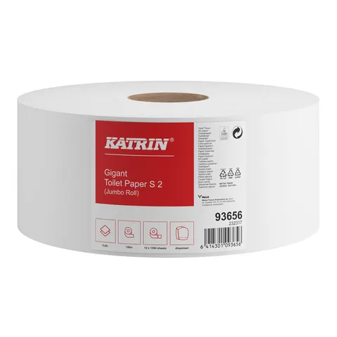 Toiletpapier katrin gigant s 2laags 150m wit – afbeelding 2