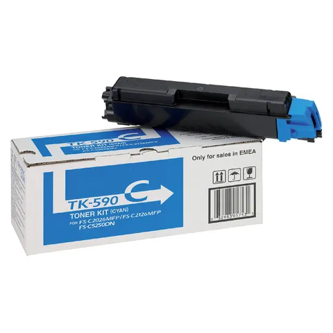Toner Kyocera TK-590C blauw – afbeelding 3