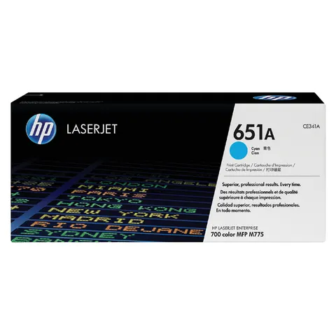 Tonercartridge HP CE341A 651A blauw – afbeelding 3