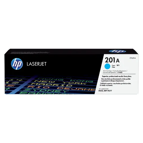 Tonercartridge HP CF401A 201A blauw – afbeelding 3
