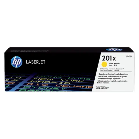 Tonercartridge HP CF402X 201X geel – afbeelding 3