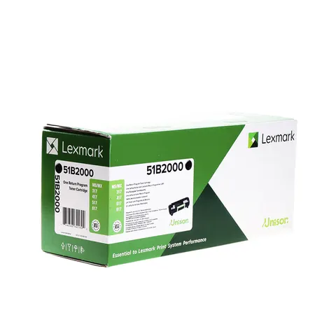 Toner Lexmark 51B2000 Black – afbeelding 3