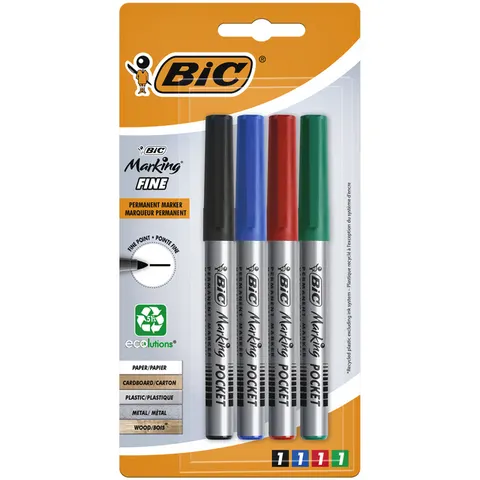 Viltstift bic ecolutions rond f assorti – afbeelding 3