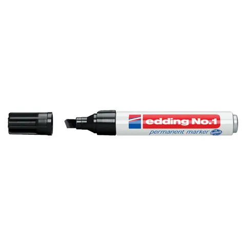 Viltstift edding 1 schuin 1-5mm zwart – afbeelding 3