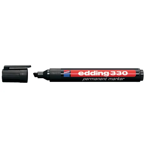 Edding Permanent Marker - 330 - Zwart – afbeelding 3
