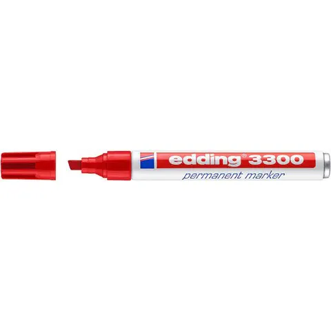 Viltstift edding 3300 schuin 1-5mm rood – afbeelding 3