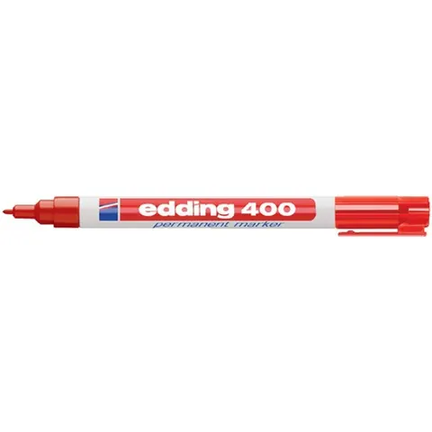 Viltstift edding 400 rond 1mm rood – afbeelding 3