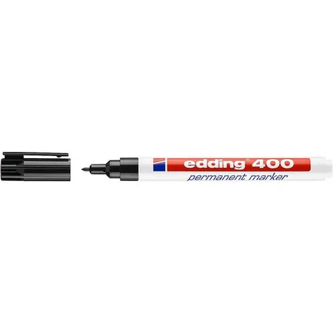 Edding Permanent marker 400 zwart – afbeelding 3