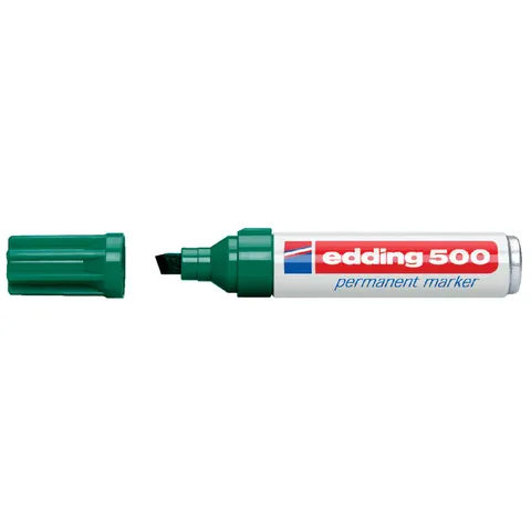 Viltstift edding 500 schuin 2-7mm groen – afbeelding 3