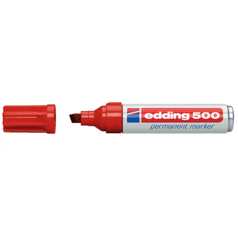 Viltstift edding 500 schuin 2-7mm rood – afbeelding 3