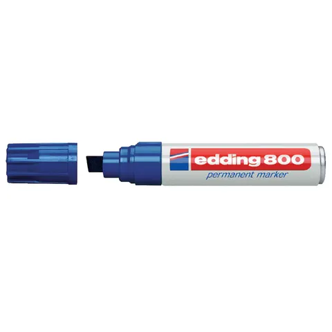 Viltstift edding 800 schuin 4-12mm blauw – afbeelding 3