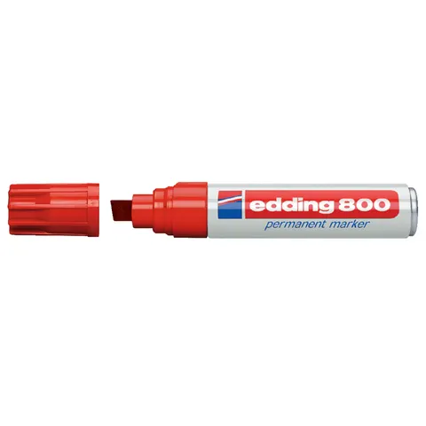 Viltstift edding 800 schuin 4-12mm rood – afbeelding 3