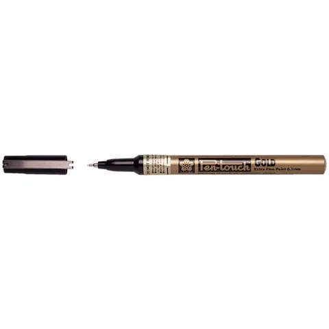 Viltstift Sakura pen-touch EF Goud 1-2mm – afbeelding 3