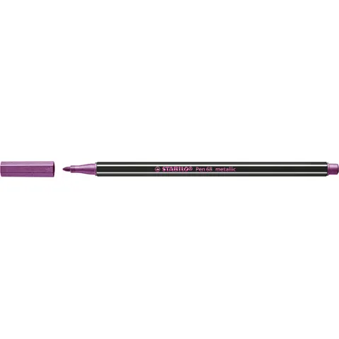 Viltstift STABILO Pen 68/856 medium metallic roze – afbeelding 3