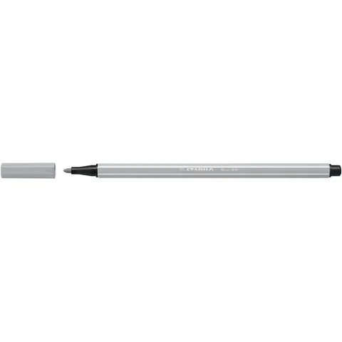 Viltstift STABILO Pen 68/94 medium lichtgrijs – afbeelding 3
