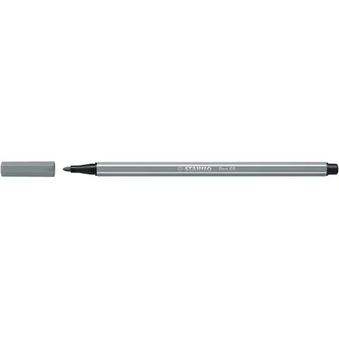 Viltstift STABILO Pen 68/95 medium middel koudgrijs – afbeelding 2
