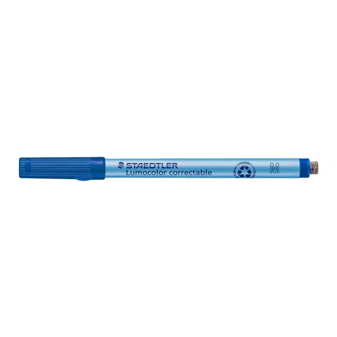 STAEDTLER Lumocolor Correctable blauw M punt – afbeelding 3