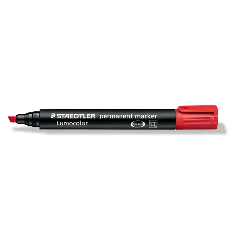 Viltstift Staedtler 350 Schuin 2-5MM Rood – afbeelding 3