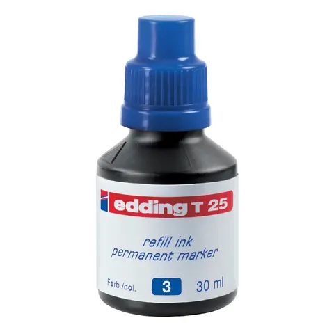 Viltstiftinkt edding t25 blauw – afbeelding 3