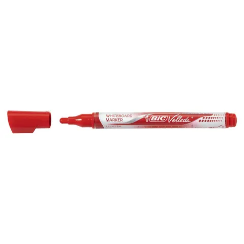 Whiteboardmarker Bic Velleda liquid rond medium rood – afbeelding 3