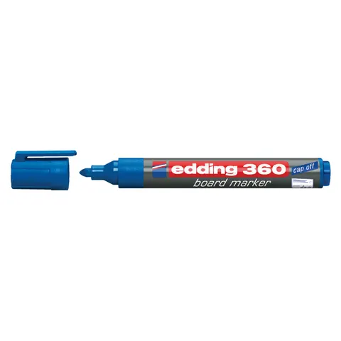 Edding witbordstiften e-360 blauw – afbeelding 3