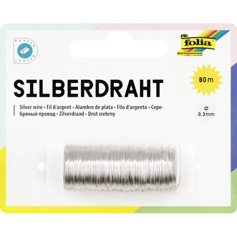 Zilverdraad folia 0.3mmx80m – afbeelding 3