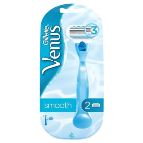 Gillette Venus Smooth Scraper + 2 Scheermesjes – afbeelding 3