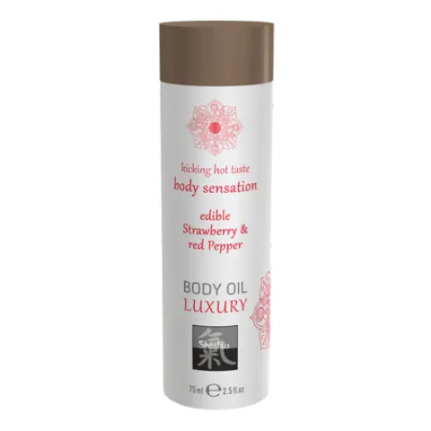 Shiatsu HOT Lichaamsolie Eetbaar - 75ml – afbeelding 2