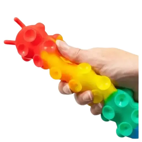 Squishy Centipede Push Popper Knijpspeelgoed – 25 cm – afbeelding 3