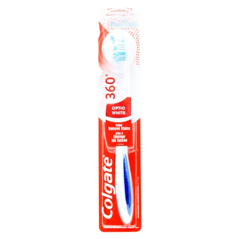 Colgate 360° Optic White Medium Tandenborstel – afbeelding 3